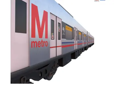 metro train  3D model