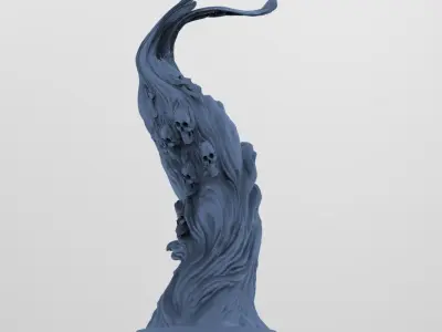 Dantes Purgatory tree 3  3D model