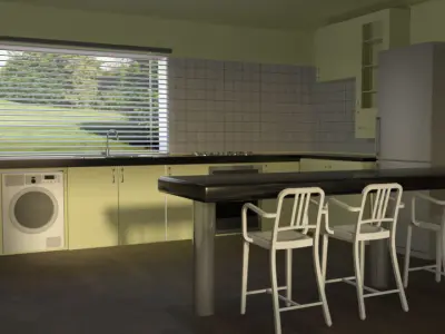 Mostly furnished house 3D model