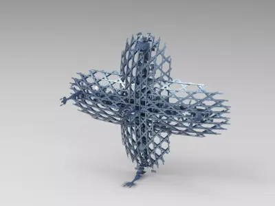 Diamond Cyberpunk Boss tower 2  3D model