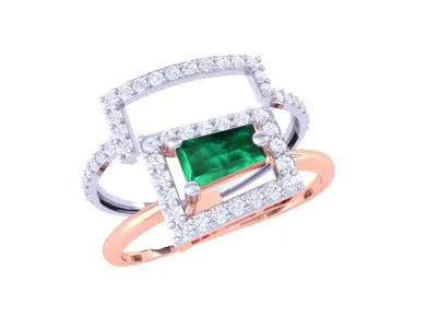 Women Ring  Render 3dm STL OBJ FBX Details 3D print model 141