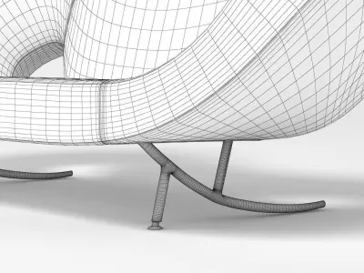 Victoria and Albert Sofa 290 Left 3D model