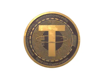 Tether USDT Coin v4 002 3D model