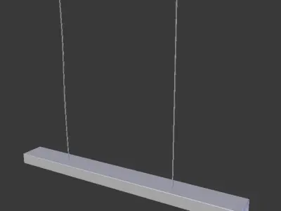 Ceiling Wood Lamp 3D model