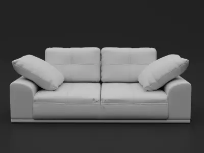 Living Room Chair Low-poly 3D model