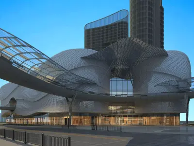 Shopping Plaza 02 3D model