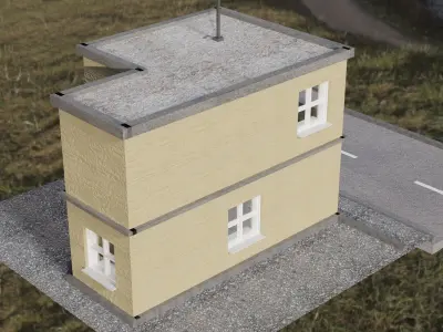 German House 2 Low-poly 3D model
