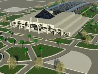 train station 3D model