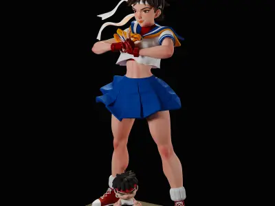 Sakura street fighter  3D print model
