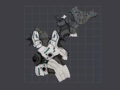Quantum Talon Low-poly 3D model