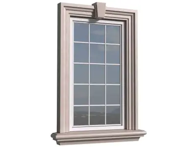 Classical facade frame Window 3D model