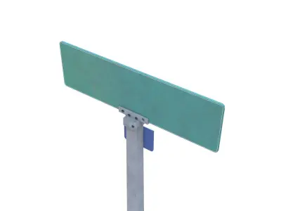 Street Sign 17 Low-poly 3D model