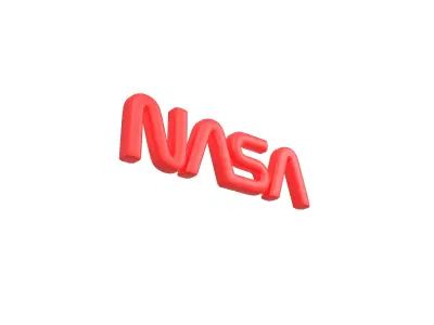 NASA 1975 Logo v2 001 Free low-poly 3D model