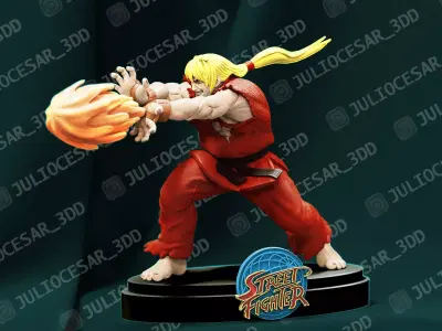 Street fighter - Ken Masters 3D print model