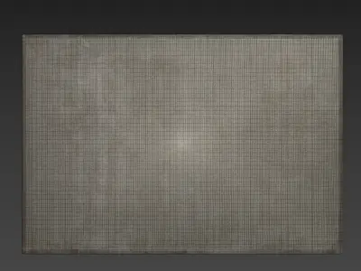 Carpet set 24 - Beige Wool Rug - 6K 3D model