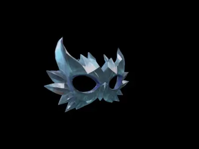  3d Render Crystal Shard Dual Mask  3D model