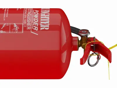 5 Fire Extinguishers Collection 3D model