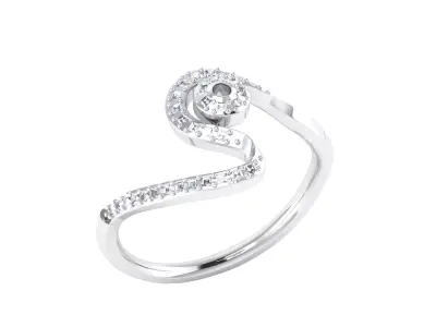  Women Ring Render 3dm STL MTL SLC JCD OBJ FBX Details 3D print model 48