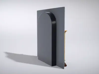 Ornate Magical Portal Door Low-poly 3D model