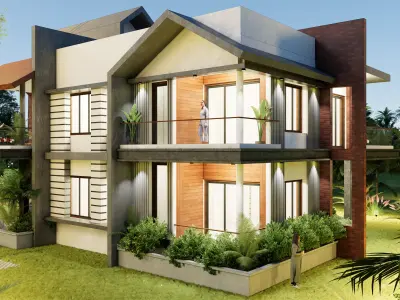 Modern Residential Design - Residential House - Sketchup 3D 3D model