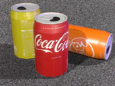 Coca-cola Can Free low-poly 3D model