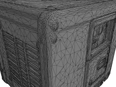 Worn Military Portable Power Generator Low-poly 3D model