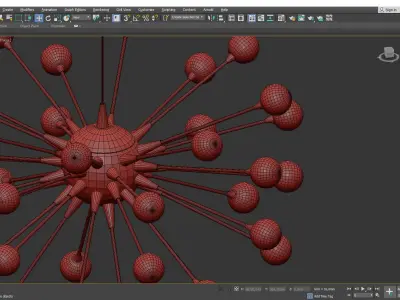 IMPULSE CHANDELIER Low-poly 3D model