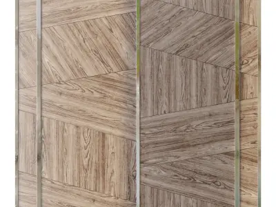 Wall panel 0291-shpon 3D model