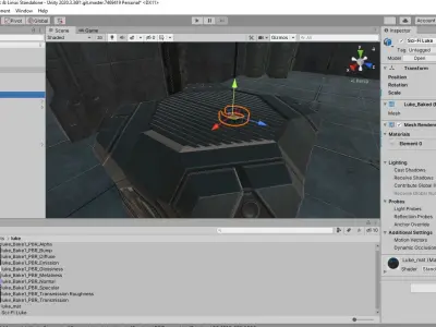 Low Poly Sci-Fi Bracelet Luke Low-poly 3D model