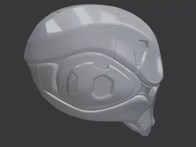 Sci Fi Helmet 2 3D Printable  3D print model