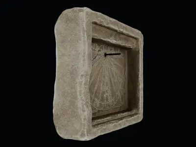 Karamanoglu Sundial Low-poly 3D model