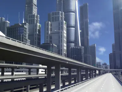 Freeway02 City 3D model