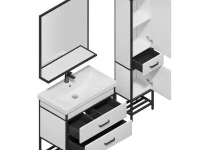 Sanflor Nord 60-80 and Pencil case 3D model