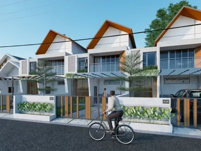 scandinavian residence house 3D model