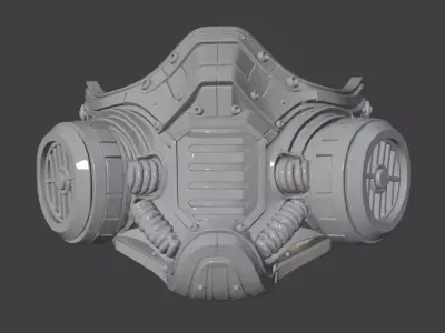 FUTURE GAS MASK 3D print model