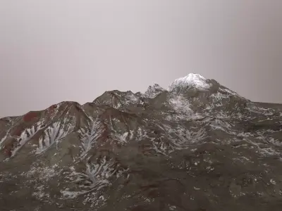 mountain Low-poly 3D model
