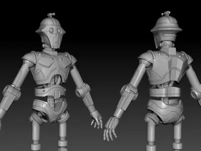 NR-02 One12 Scale Articulation Droid STL Files  3D print model