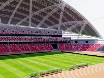 National Stadium Singapore 3D model