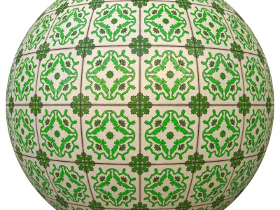tile patterned 153-seamless-4k-pbr  3D model