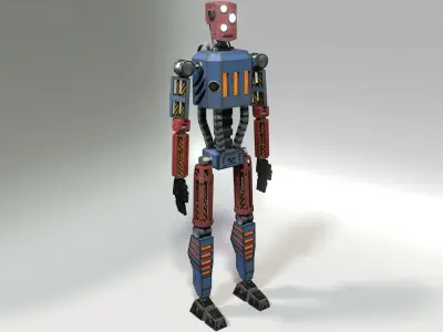 Lowpoly Robot Low-poly 3D model