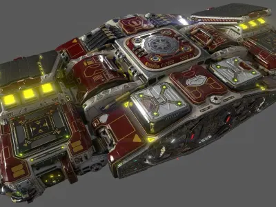 Imperial Assault Ship Section 3D model