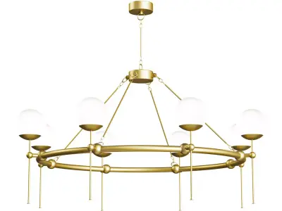 Chandelier MONTVIEW by Currey Company 3D model