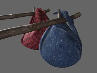 baggage Low-poly 3D model