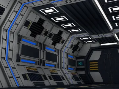 Sci Fi Interior 3D model
