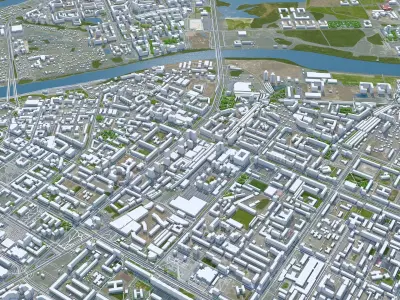 Tumen Russia Low-poly 3D model