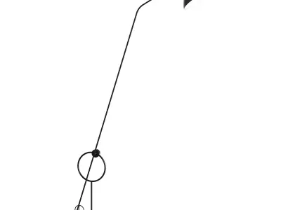 Mantis BS8 Floor Lamp by DCW Editions 3D model