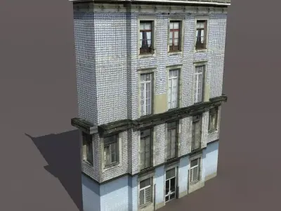 Apartment House 32 Low-poly 3D model