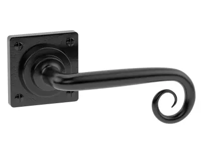Square Stonebridge Curl Door Handle  3D model