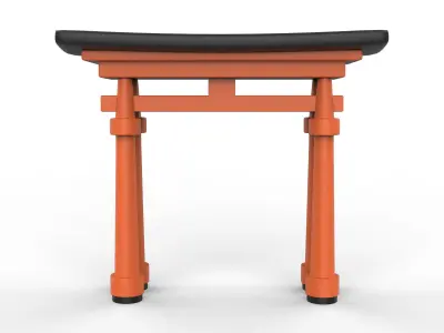 Torii Gate 3D model