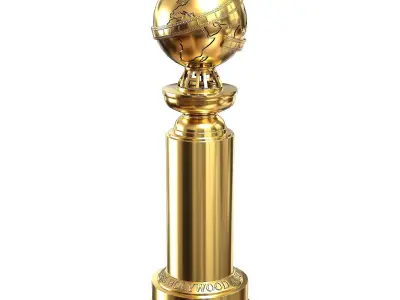 The Golden Globe Award trophy Low-poly 3D model
